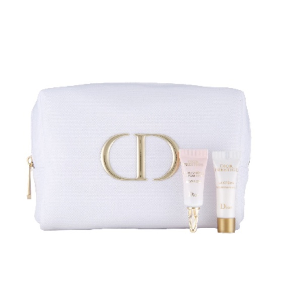 Brand new Dior cosmetics bag with deluxe samples